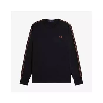 Fred Perry Tape Long Sleeve T shirT S76 Afpm2414675 S76 L