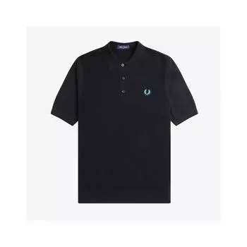 Fred Perry Textured Front Knit Polo Shirt 102 Afpm2417643 102 S
