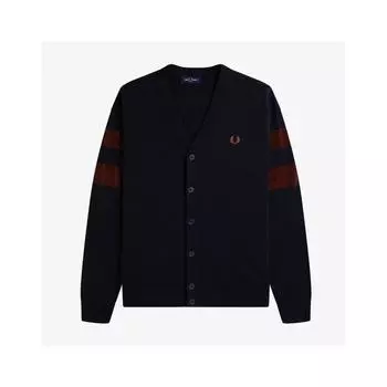 Fred Perry Textured Tipping Cardigan 608 Afpm2336543 608 S