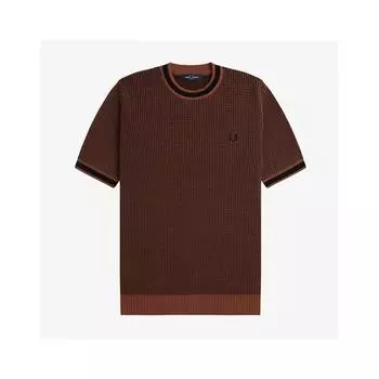 Fred Perry Текстурированная трикотажная футболка Afpm2336538 S54 M