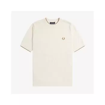 Fred Perry Текстурированная трикотажная футболка спереди Afpm2417642 560 M
