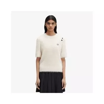 Fred Perry Текстурированный трикотажный топ цвета экрю Afpf243s111 560 S
