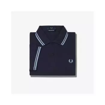 Fred Perry Twin Tip Fred Perry Shirt Navy Ice Afpm2430012 795 M