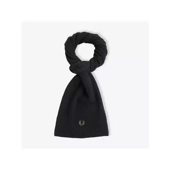 Fred Perry Вафельный хлопковый шарф, черный Cfpu2438150 102 qzgCfpu2438150 102 Free