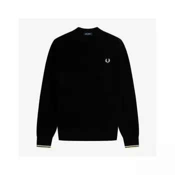 Fred Perry Вафельный узор Круглый вырез Трикотаж Afpm2336507 102 S