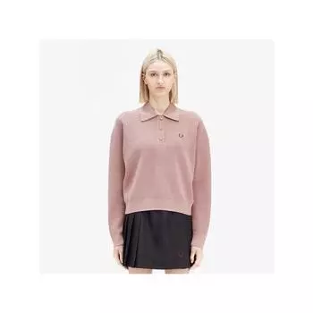 Fred Perry [женская] Трикотажная рубашка темно-розового цвета Afpf2438136 S52 qzgAfpf2438136 S52 XS