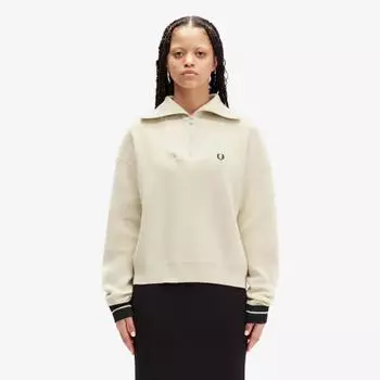Fred Perry [женщины] Полузастежка-молния трикотаж овсянка Afpf2438134 691 XS