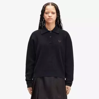 Fred Perry [женская] Трикотажная рубашка черная Afpf2438136 102 XS