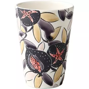 Free Cup W8 x D8 x Margaret Cup Pottery Mino Ware Made in Japan Ale-net H11.3cm