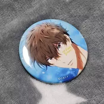 Free! Free Kirishima Natsuya Can Badge Pin Button
