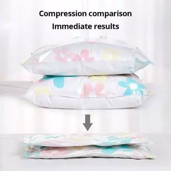 Free Hand Pump Vacuum Compression Bag Set For Multifunctional Storage Bag With Macaron Color Home Quilt Storage Bag
