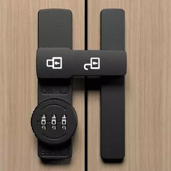 Free-Punch светящийся дверной замок 180 градусов дверной замок болт пароль замок дверная пряжка фурнитура Black