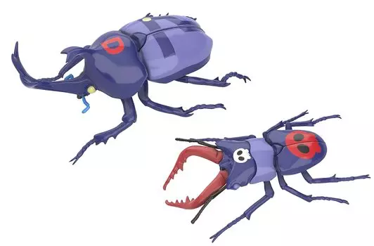 Free Research Series Yatterman Edition Beetle Tonzler beetle Skull Bee Plastic model No.252 ver./Stag ver.