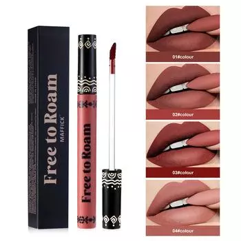 Free Roam Блеск для губ Жидкая губная помада Стойкая антипригарная чашечка Водостойкий набор блесков для губ 01#