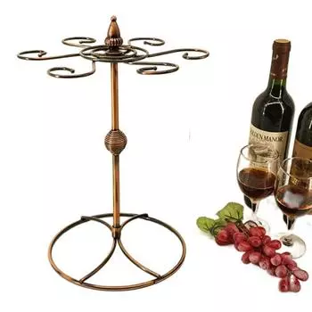 Free Standing Wine Glass Cup Rack Quick Drainage Drinking Glasses Display Stand Bar Storage Style 1