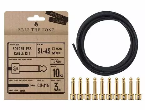 Free The Tone Solderless Cable Kit SL-4S-GD-10K