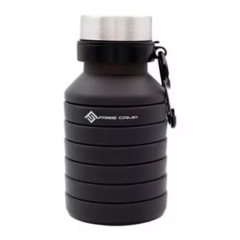 Freecamp Складная фляга с карабином-ЧЕРНАЯ