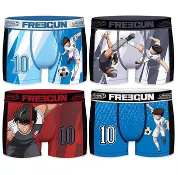 Freegun Captian Tsubasa Model Oliver Atom / Tsubasa Ozora & Kojio Hyuga / Mark Lender PK2215 боксеры 4 шт. S
