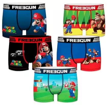 Freegun Mario Bros PK5476 боксеры 5 шт. S