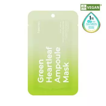 Freemay Green Heartleaf Тканевая маска с ампулой, 1 шт.