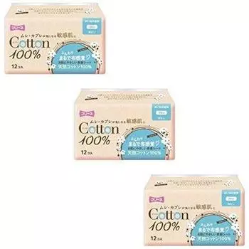 Freene хлопок на ночь без 12 штук [Оптовая закупка] 100% использование, крылья, [3 комплекта]