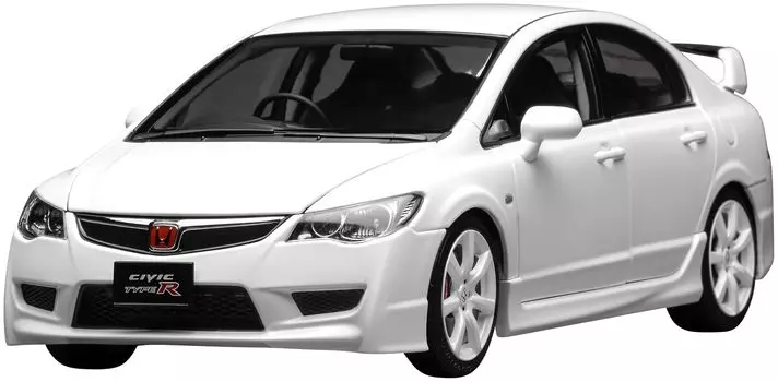FREESTYLE MOTORHELIX Масштаб Honda Civic Type R 2007 Поздний Премиум Белый Готовый M85404 1/18 (ФД2) Модель, Жемчуг, Модель,