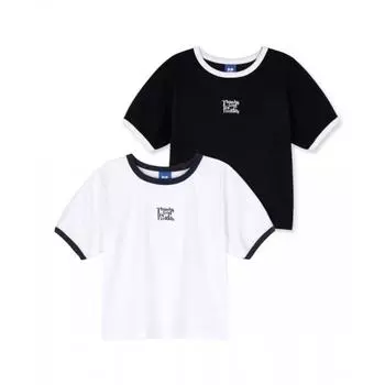 FREI [2PACK] Женская укороченная футболка с логотипом s Essentials