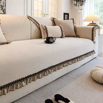 French Chenille Sofa Cushion New Four Seasons Universal Anti Slip And Dustproof For Living Room Decoration Sofa Cushion 70x70
