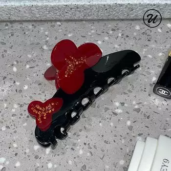 French Fashion Hair Claw Clips Flower acetate hair clip Hair Crab Hair Accessories for Girls and Women