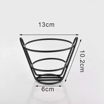 French Fries Basket Food Bucket Net Encrypt Colander Strainer Shaped Frying Stainless Steel Meshed Container Tableware