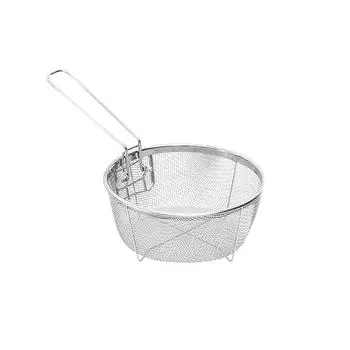 French Fries Stainless Steel with Handle Deep Frying Cooking Tools Filter Fry Basket Food Colander 20 x 20cm