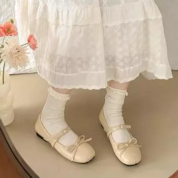 French Gentle Bow Silver Mary Jane Shoes Flat Shoes Small Leather Shoes Summer Korean Version One-word Belt Single Shoes Women s Shoes 35 красный
