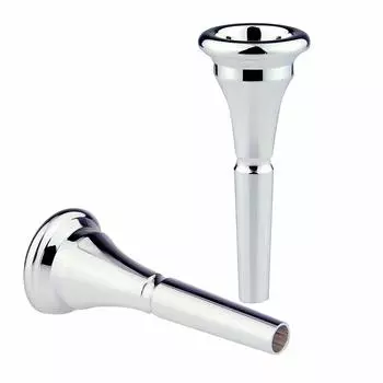 French horn finish mouthpiece, silver-plated