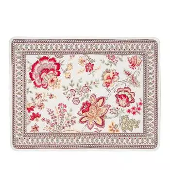 French jacquard placemat FLM-GRN-RD Garance/Red