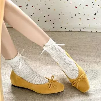 French lightweight daily ballet style flat bottom shallow mouth single shoes women s 2025 spring one pedal with skirt Mary Jane shoes 35 красный