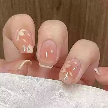 French new gentle temperament manicure sticker fairy style beautiful fashion short 30 pieces wearing armor