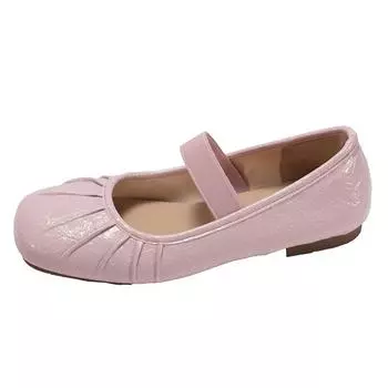 French pleated evening wind Mary Jane shoes women s 2025 new summer new skirt gentle flat ballet shoes 35