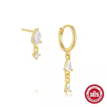 French Retro Earrings Light Luxury Fashion Temperament Elegant Geometric Round Love Tassel S925 Sterling Silver Opal Ears 925 Silver