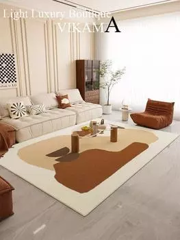 Ковер из французского ретро-имитатора кашемира, нескользящий и устойчивый к грязи, коврик для гостиной, украшение дома, ковер для спальни 600mm x 1600mm