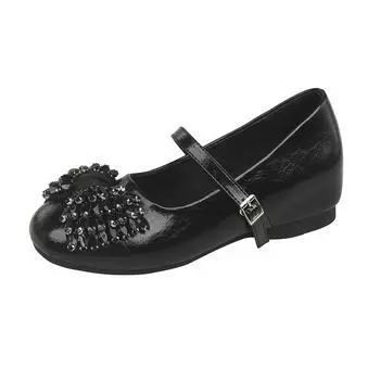 French rhinestone bow Mary Jane shoes women s 2025 new beautiful ballet shoes evening gentle shallow mouth single shoes 35