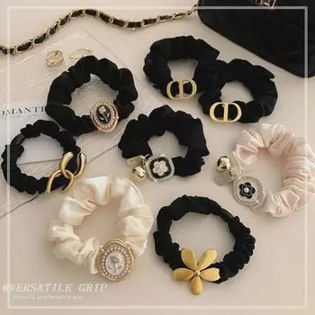 French-Style Elegant Hair Band: Exquisite Bun Rubber Band for Women