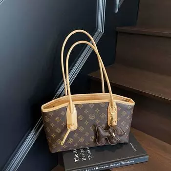 French style Underarm Bag Women 2025 New High Sense Presbyopia Tote Bag Niche Light Luxury Commuter Portable Shoulder Bag Beige