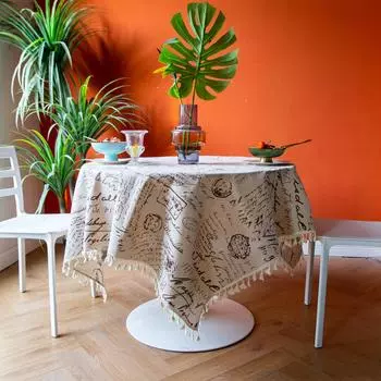 French Table Cloth Pure White Solid Color Double Layer Art Lace Cover Table Mat 60*60cm