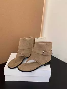 French toe sandals women 2025 summer new Internet celebrity fashion women s shoes cowboy boots sandals retro versatile women s shoes 35