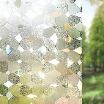 Френелевская линза для окон, 3D, без клея, статические декоративные жилые пленки для конфиденциальности для стекла, неклейкие, терморегулирующие, анти-УФ 30x100cm