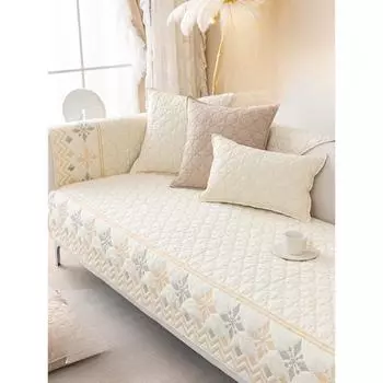 Подушка для дивана из свежей ткани, универсальные нескользящие подушки для сидений Four Seasons, простые современные легкие роскошные кожаные чехлы для диванов, ткань 70*70cm