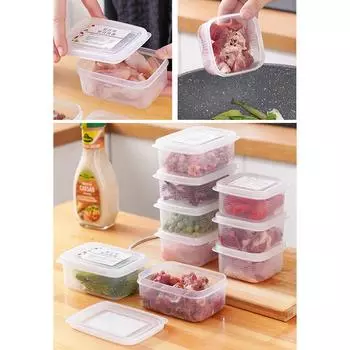 Fresh-Keeping Food Storage Box For Meal Prep And Ingredient Organization In Fridge Or Freezer