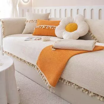 Fresh Sofa Cushion Four Seasons Universal Sofa Slipcover Non-Slip Backrest Cover Cloth Cushion Cover Towel 70*70cm