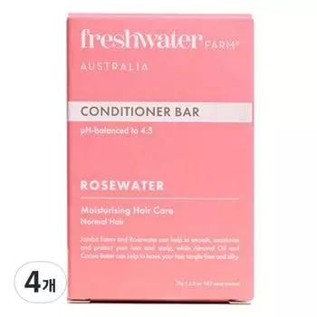 Fresh Water Farm Rose Water Conditioner Bar, 70g, 4 pieces