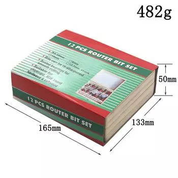 Фреза для деревообработки, гравировальный станок, режущая головка, прорезной электрический фрезер, фаскосниматель, резак для кромок, набор инструментов для резки 12pc mill cutter set